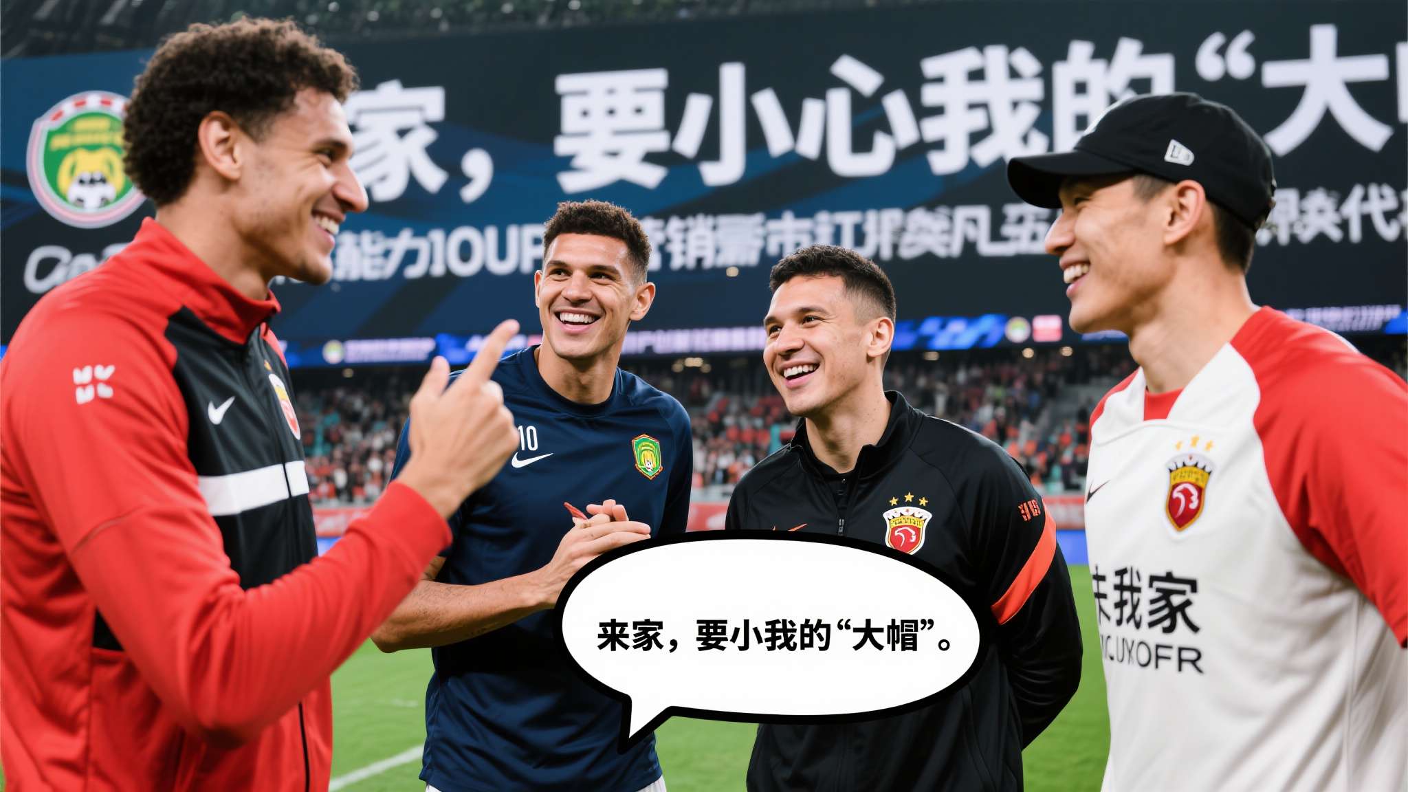 场下寒暄,场上毫不手软!欢迎回到广东 请吃“火锅”! 现代体育强调交流,在比赛之外,一句轻松幽默却又带点挑衅的话,就能拉近双方距离。例
